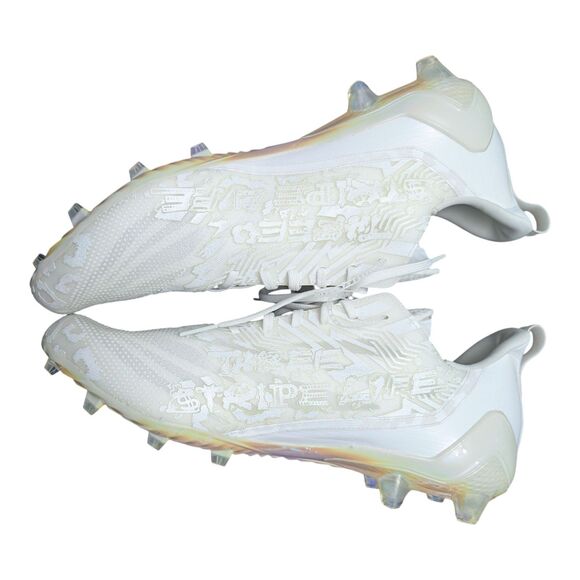 Adidas Adizero 12.0 Triple White Men’s Football Cleats IG7223  Men’s Size 16 New